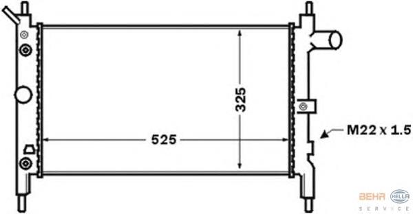 Compre 1300111 Opel Radiador de esfriamento de motor