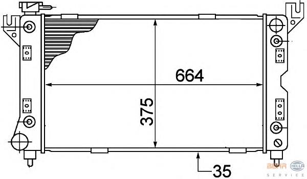 Compre 05191925AA Chrysler Radiador de esfriamento de motor