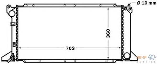 Radiador de esfriamento de motor Ford 94VB8005DC preço, a partir de 112,40 USD