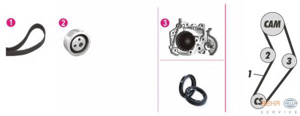 Compre 530019131 LUK Correia do mecanismo de distribuição de gás, kit