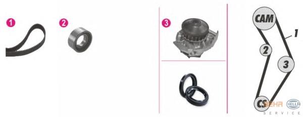Rolo de reguladora de tensão da correia do mecanismo de distribuição de gás 71740977 Fiat/Alfa/Lancia
