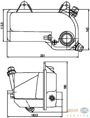Tanque de expansão do sistema de esfriamento Metalcaucho 02225 preço, a partir de 49,55 USD