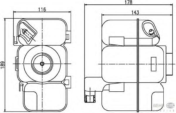 Compre 9142716 Volvo Tanque de expansão do sistema de esfriamento