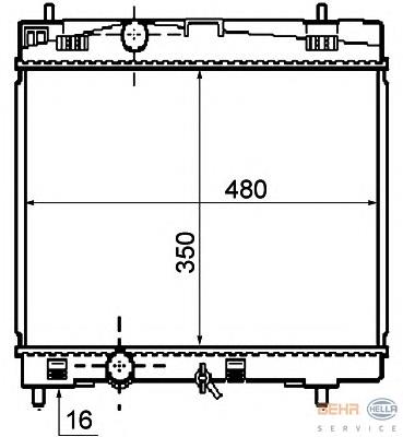 AC659946 Maxgear Radiador de esfriamento de motor