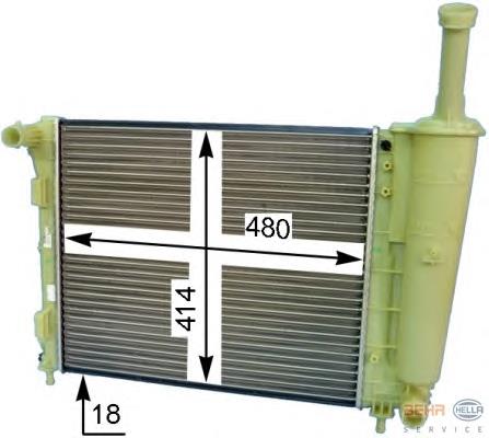 1814153 Ford Radiador de esfriamento de motor