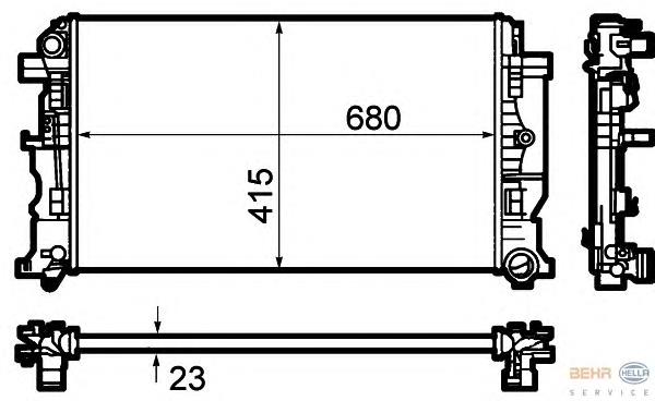 Compre 9065000102 Mercedes Radiador de esfriamento de motor
