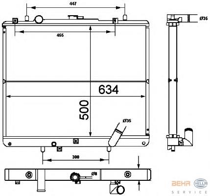 Radiador de esfriamento de motor Mitsubishi MR571148 preço, a partir de 144,74 USD