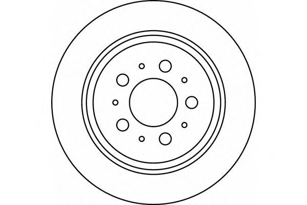 08776510 Brembo Disco do freio traseiro
