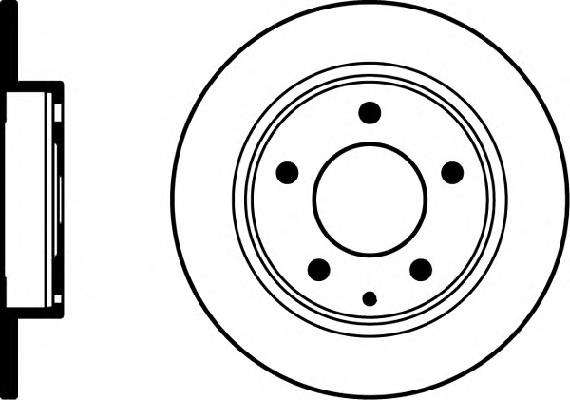 Disco do freio traseiro Mazda GA5Y26251ABCD