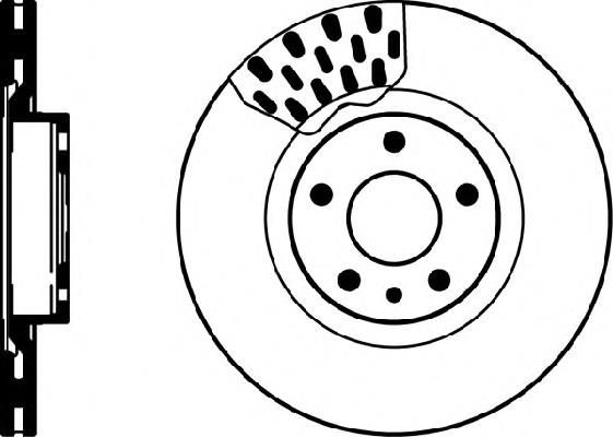 Disco do freio dianteiro Fiat/Alfa/Lancia 0071739567