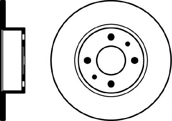 164202610001 Fiat/Alfa/Lancia Disco do freio traseiro