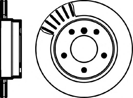 Disco do freio traseiro 34216864903 BMW