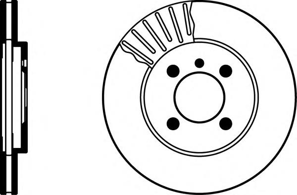 Disco do freio dianteiro 34116752352 BMW