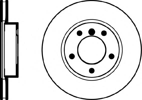 Disco do freio dianteiro 09539076 Brembo