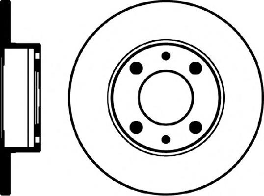 Disco do freio dianteiro 4385812 Fiat/Alfa/Lancia