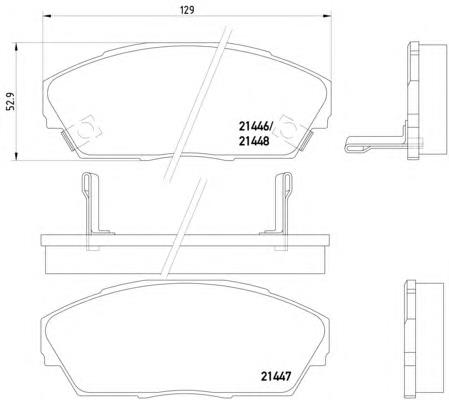 Compre ADH24227 Blue Print Sapatas do freio dianteiras de disco