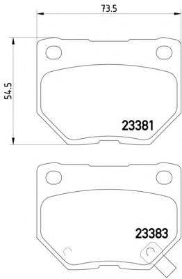 Compre 26696FE070 Subaru Sapatas do freio traseiras de disco