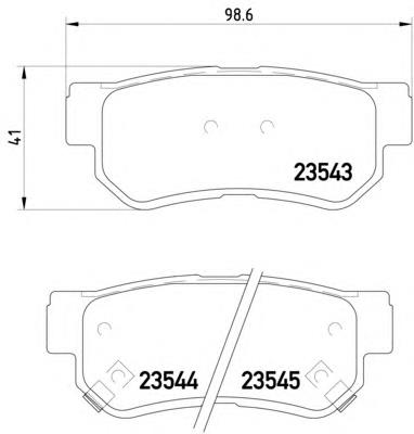 Sapatas do freio traseiras de disco Hyundai/Kia 583023KA40 preço, a partir de 21,00 USD