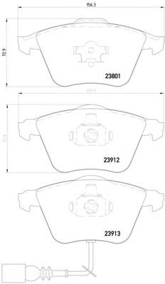 Sapatas do freio dianteiras de disco DP41594R EBC Brakes