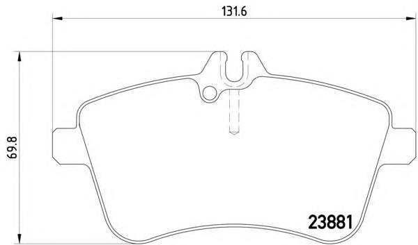 Compre A1694201220 Mercedes Sapatas do freio dianteiras de disco