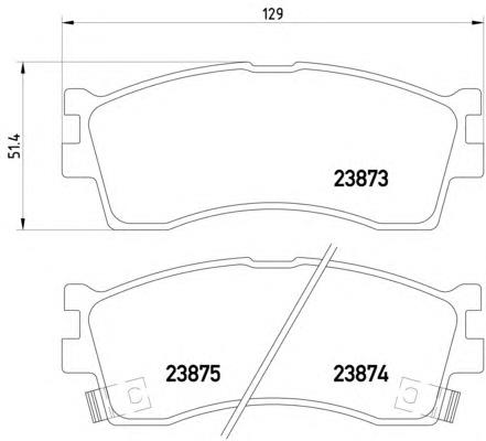 Sapatas do freio dianteiras de disco Hyundai/Kia 0K9D03328Z preço, a partir de 30,45 USD