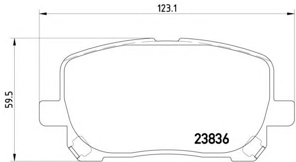0446544050 Toyota Sapatas do freio dianteiras de disco