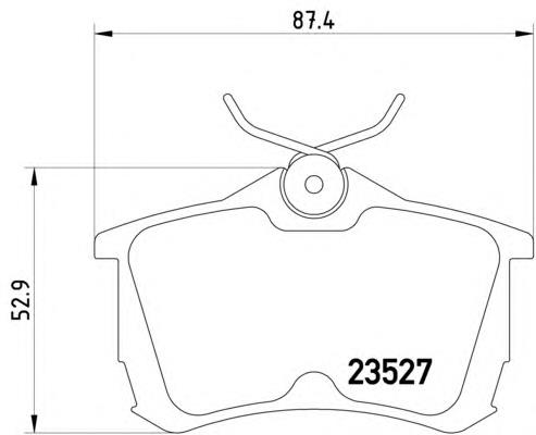 Sapatas do freio traseiras de disco Honda 43022SEAE01