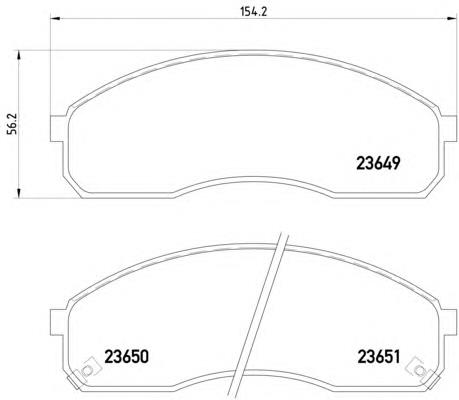 SP1116 Hyundai/Kia Sapatas do freio dianteiras de disco