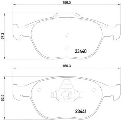 Compre 1359884 Ford Sapatas do freio dianteiras de disco