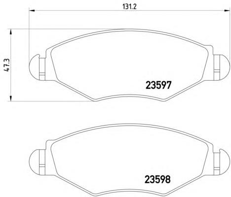 Sapatas do freio dianteiras de disco Peugeot/Citroen 425191 preço, a partir de 22,95 USD