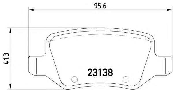 8DB355012131 HELLA Sapatas do freio traseiras de disco