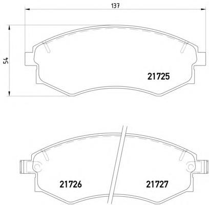 4813005011 Hyundai/Kia Sapatas do freio dianteiras de disco