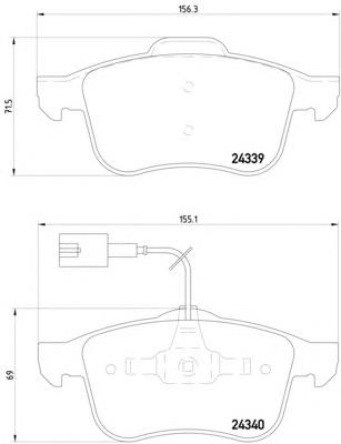 Compre BPA118302 Open Parts Sapatas do freio dianteiras de disco