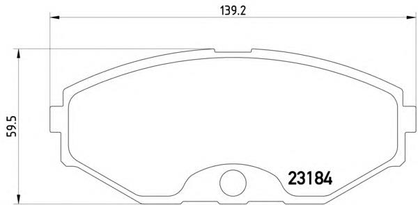 410603Y690 Nissan/Infiniti Sapatas do freio dianteiras de disco