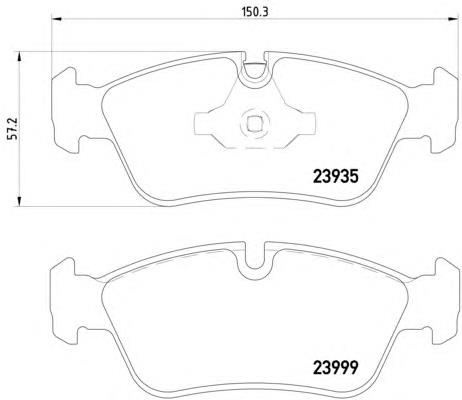 Compre 34116769763 BMW Sapatas do freio dianteiras de disco
