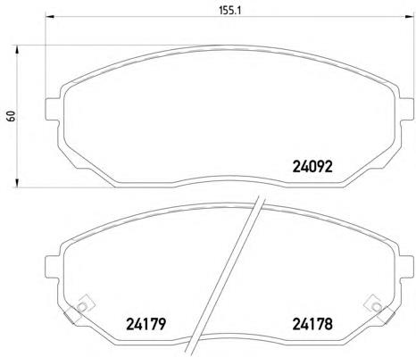 Compre S581013EE01 Hyundai/Kia Sapatas do freio dianteiras de disco
