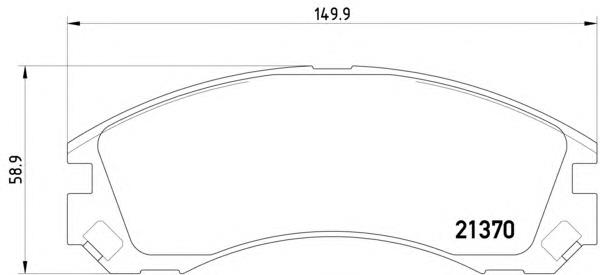 Compre MB895090 Mitsubishi Sapatas do freio dianteiras de disco
