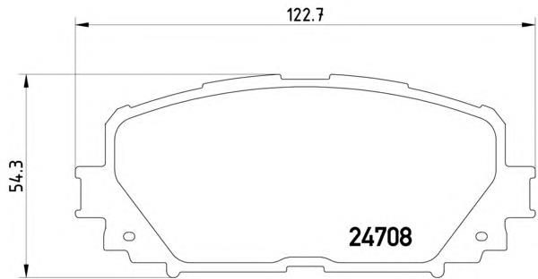 Compre 0446552240 Toyota Sapatas do freio dianteiras de disco