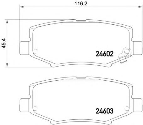 Sapatas do freio traseiras de disco Chrysler 68003776AA preço, a partir de 18,95 USD