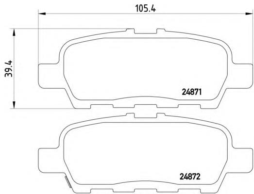 Compre 5580077K02 Suzuki Sapatas do freio traseiras de disco