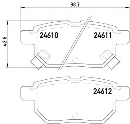 Compre 3500700U2230F01 JAC Sapatas do freio traseiras de disco
