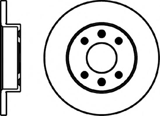 Disco do freio dianteiro Japan Parts DI006C