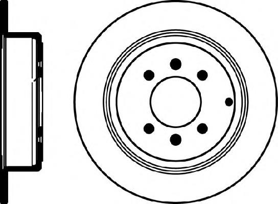 Disco do freio traseiro 1687778180 Peugeot/Citroen