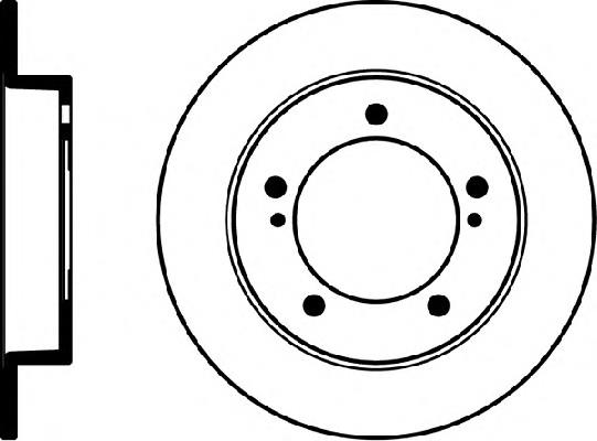Disco do freio dianteiro Japan Parts DI807C preço, a partir de 53,96 USD