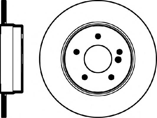 08917510 Brembo Disco do freio traseiro