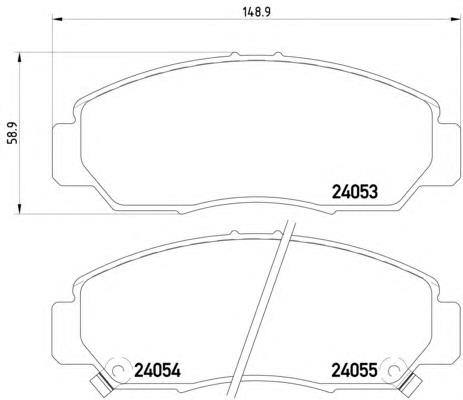 Compre 45022S0AJ20 Honda Sapatas do freio dianteiras de disco