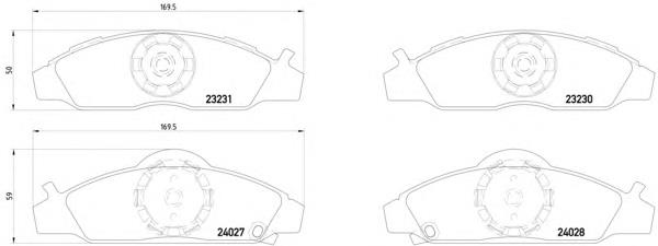 Sapatas do freio dianteiras de disco Ssang Yong 4813005100 preço, a partir de 41,77 USD
