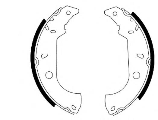 60810038 Fiat/Alfa/Lancia Sapatas do freio traseiras de tambor
