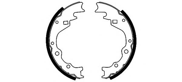 Compre 0K7102638Z Hyundai/Kia Sapatas do freio traseiras de tambor