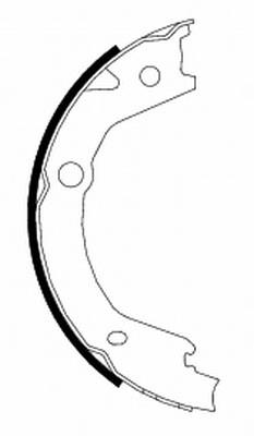 Compre 4833A21000 Hyundai/Kia Sapatas do freio de estacionamento
